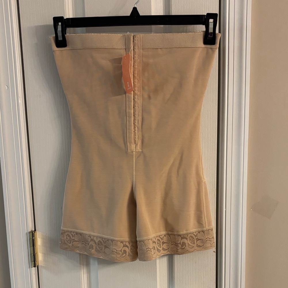 High-Waisted Shapewear Shorts in Tan